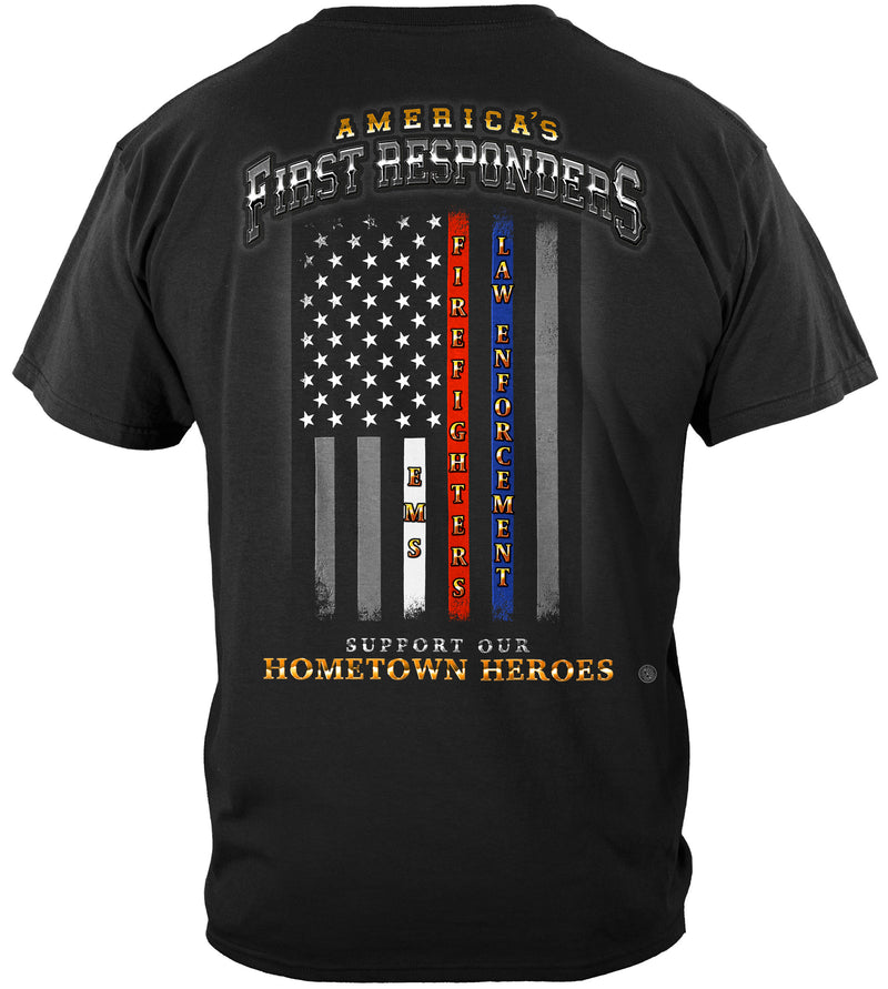 Americas First Responder Flag Tee