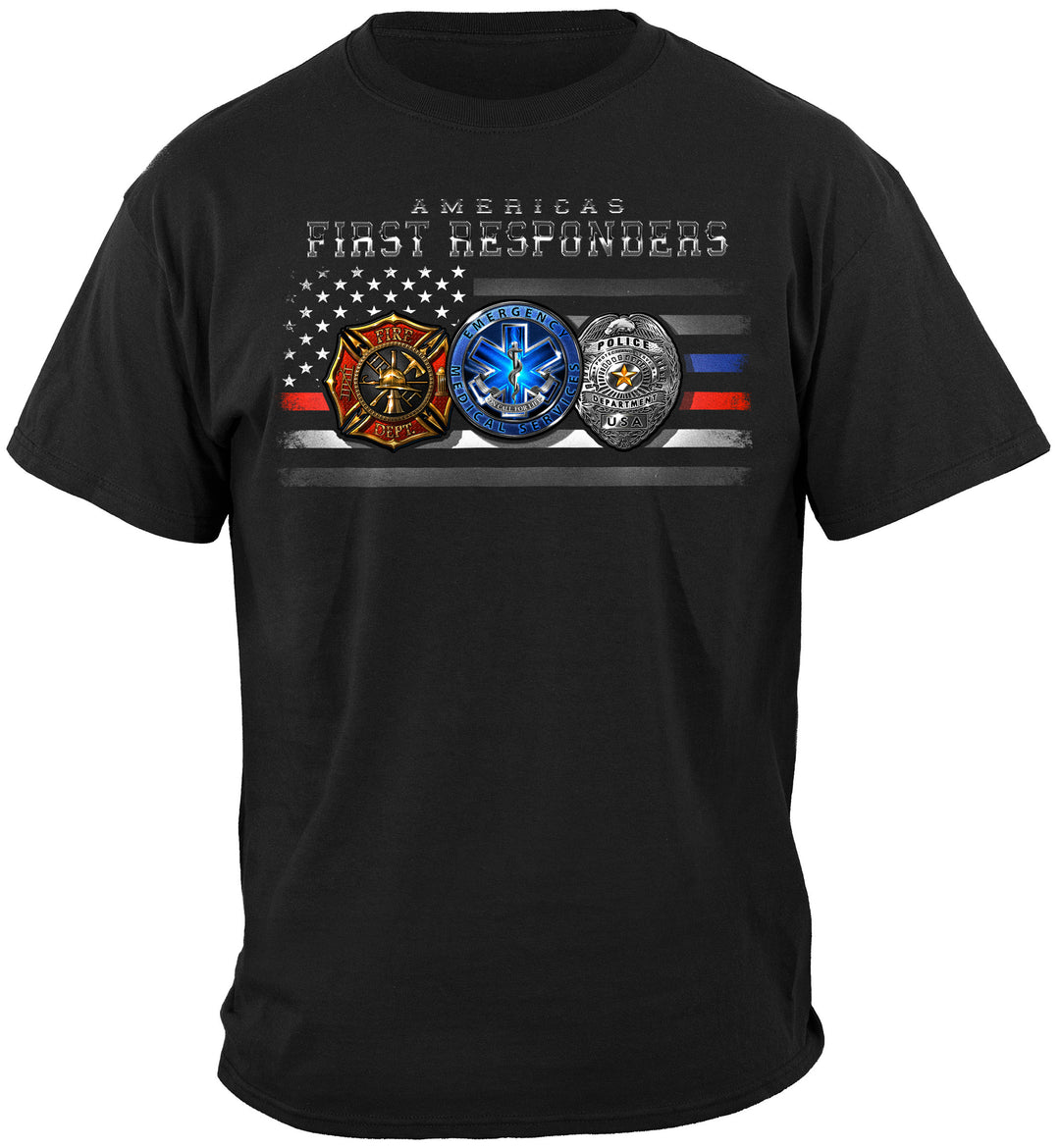 Americas First Responder Flag Tee