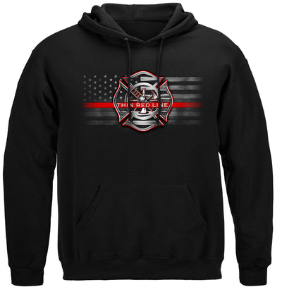 Thin Red Line Stand for the Flag Hooded Sweat Shirt