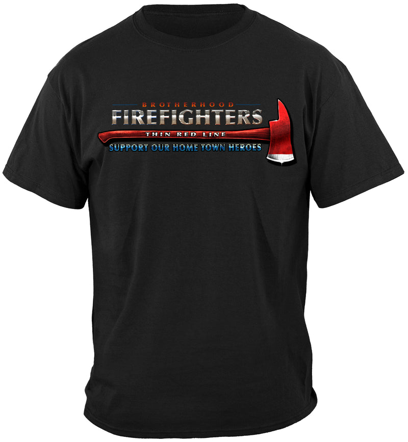 Firefighter Thin Red Line flag Patriotic T-Shirt