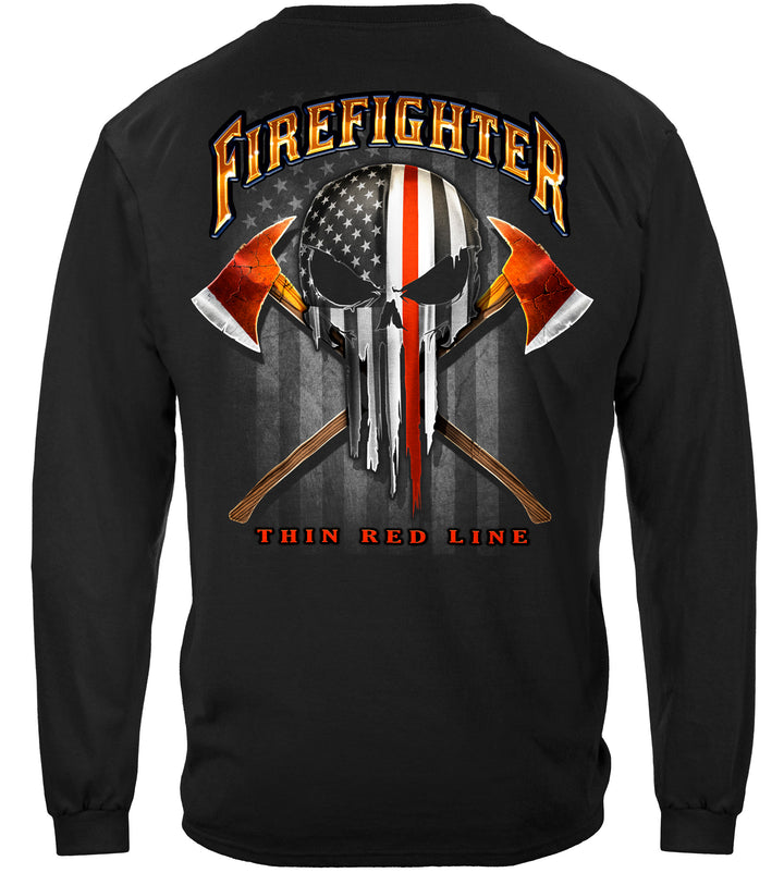 American Pride Firefighter Skull of Freedom Long Sleeves