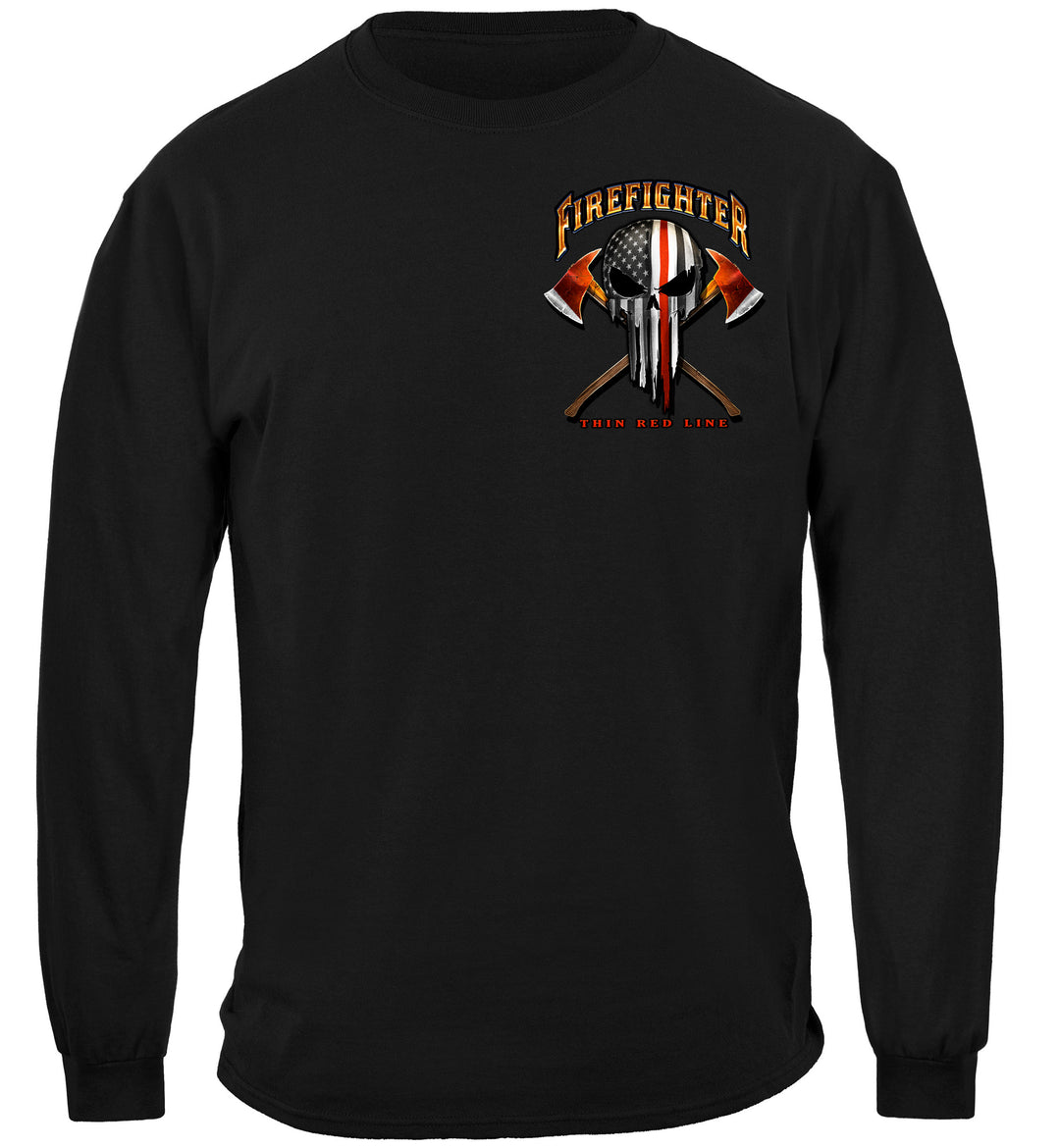 American Pride Firefighter Skull of Freedom Long Sleeves