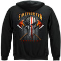 American Pride Firefighter TRL Skull of Freedom Hooded Sweatshirt