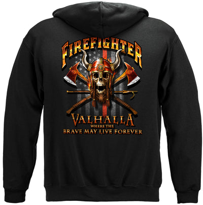 Firefighter Viking Hooded Sweat Shirt
