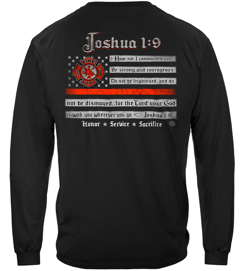 Firefighter joshua 1:9 Long Sleeves