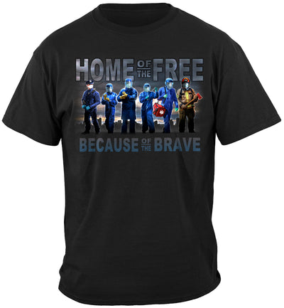 Home of The Free Medical Services T-SHIRT