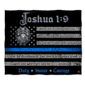 Law Enforcement Joshua 1:9 Blanket