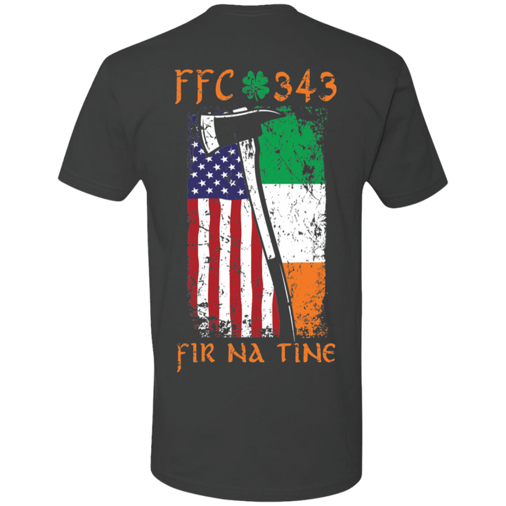 Firefighter Maltese cross with FFC 343 logo t-shirt