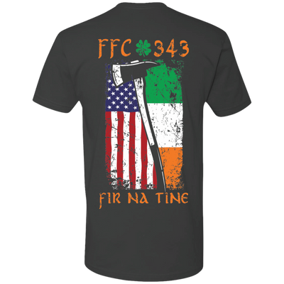 Firefighter Maltese cross with FFC 343 logo t-shirt