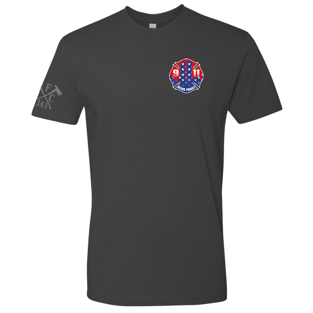 FFC 343 Never Forget 9/11 Stars And Stripes Firefighter Shirt