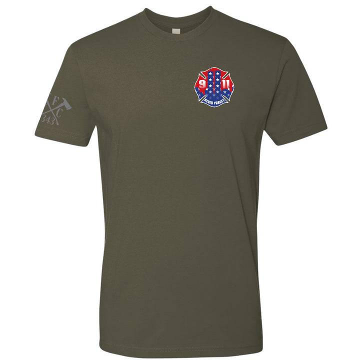 FFC 343 Never Forget 9/11 Stars And Stripes Firefighter Shirt