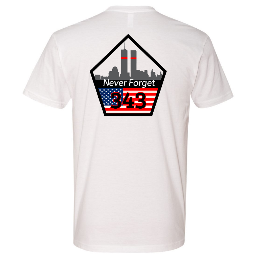 FFC 343 Never Forget 9/11 Pentagon Premium T-Shirt – Tribute to firefighters