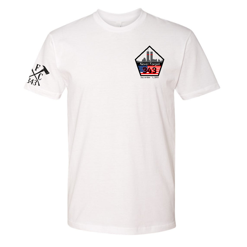 9/11 Memorial T-Shirt for firefighters – FFC 343 Never Forget