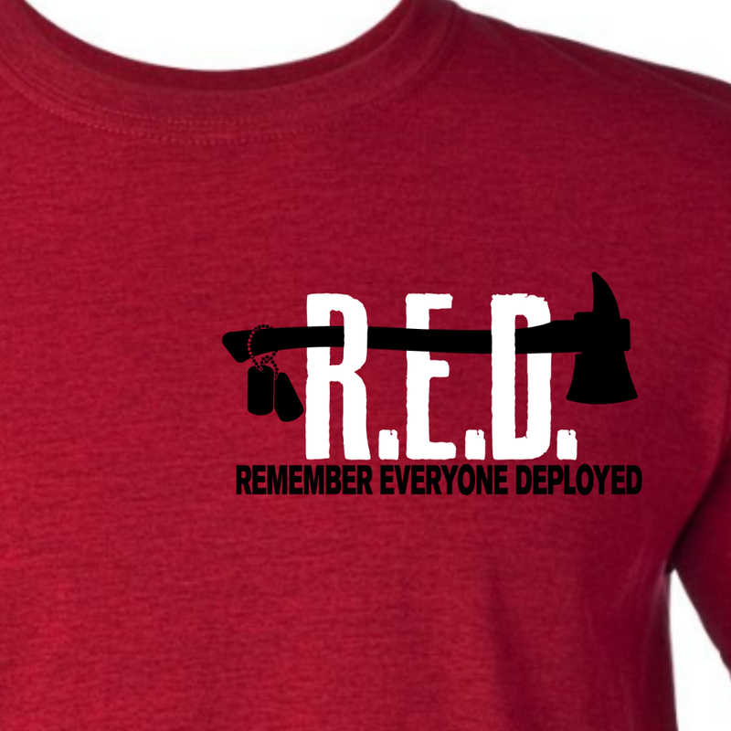 R.E.D. Friday Firefighter Shirt Remember Everyone Deployed