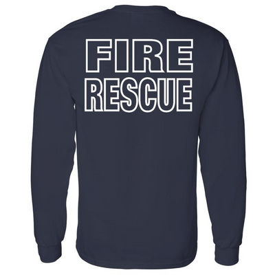 Fire Rescue Custom Long Sleeve Shirt