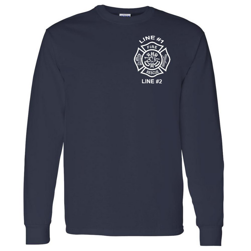 Fire Rescue Custom Long Sleeve Shirt | Firefighter.com