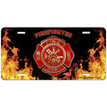 Firefighter License Plate