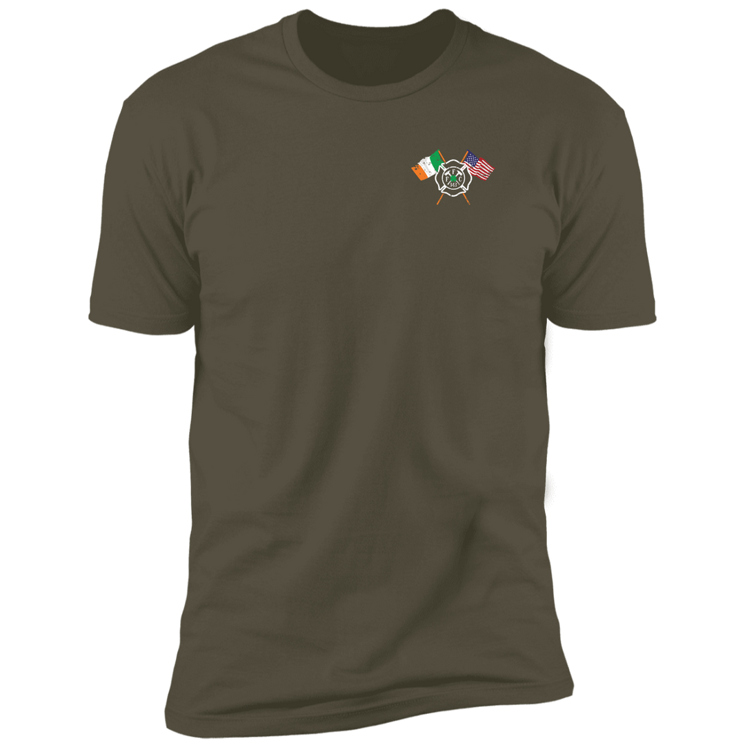 Firefighter support shirt with Fir Na Tine and Celtic design