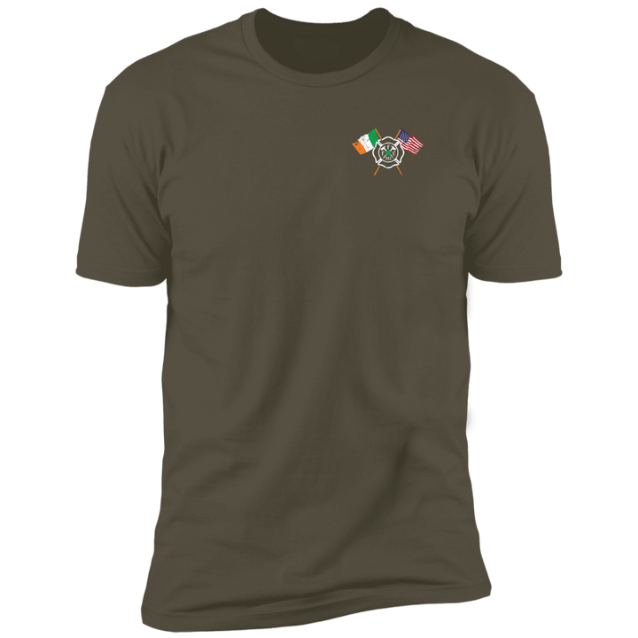 Firefighter support shirt with Fir Na Tine and Celtic design