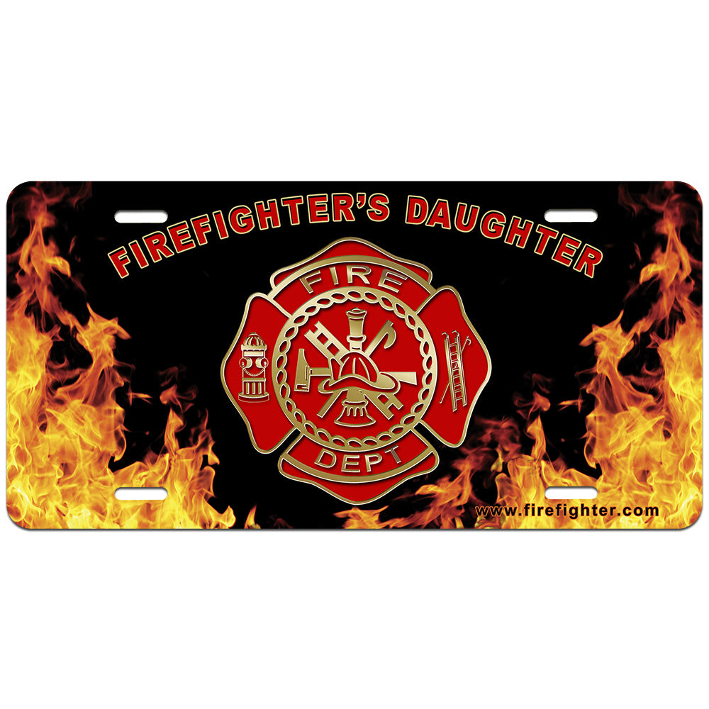 Firefighters Daughter License Plate