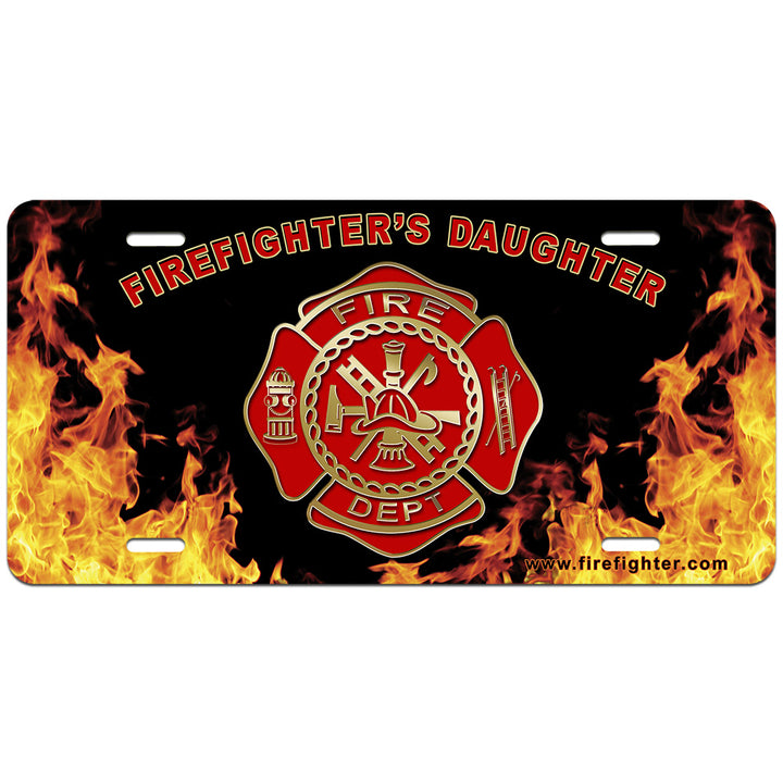 Firefighters Daughter License Plate