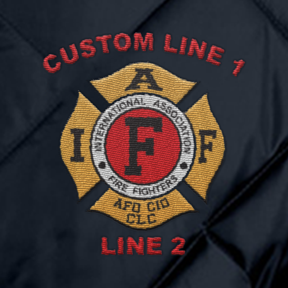 IAFF Game Bravest jacket with personalized details