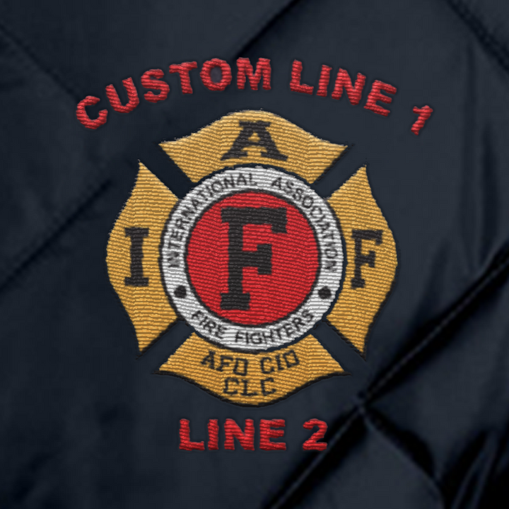 IAFF Game Bravest jacket with personalized details