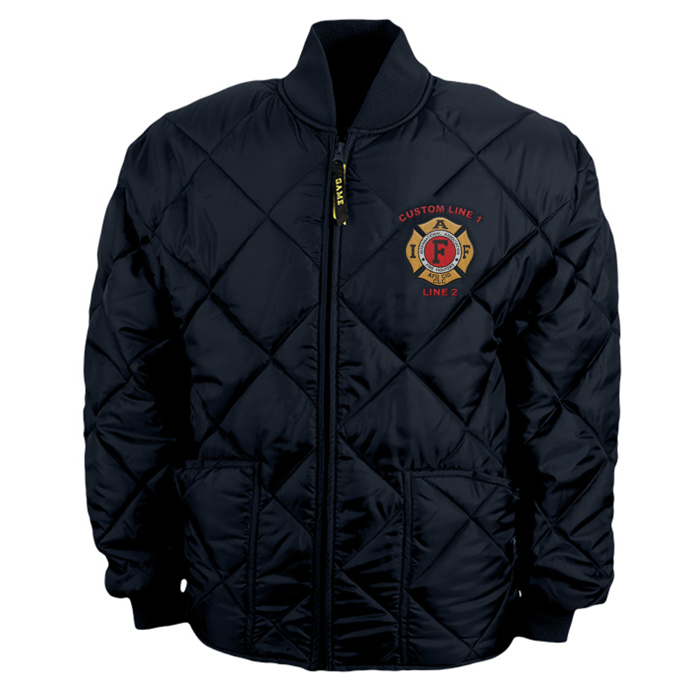 Game Bravest firefighter jacket with IAFF embroidery