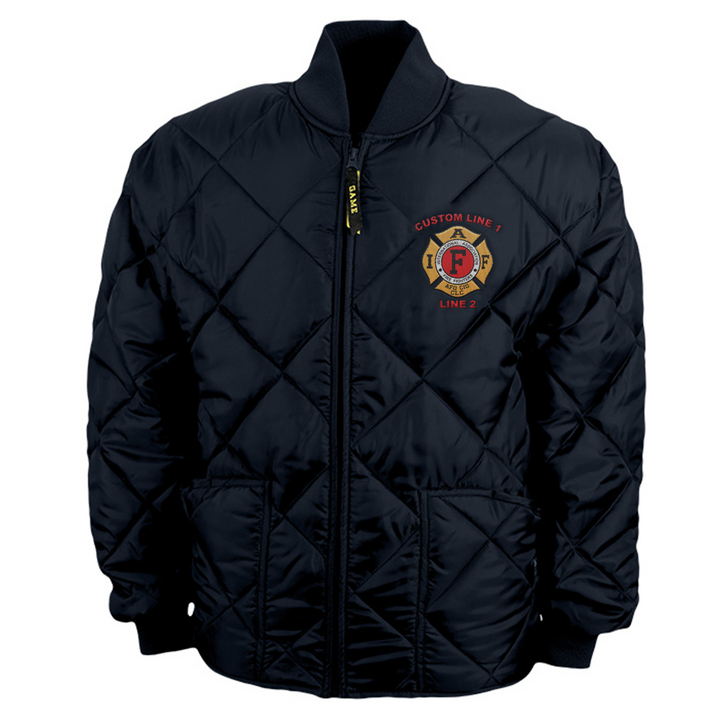 Game Bravest firefighter jacket with IAFF embroidery
