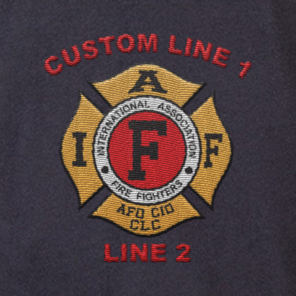 Custom Embroidered IAFF Firefighter Job Shirt