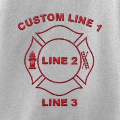 Custom Maltese Embroidery 3/4 zip Sports Grey Game Job Shirt