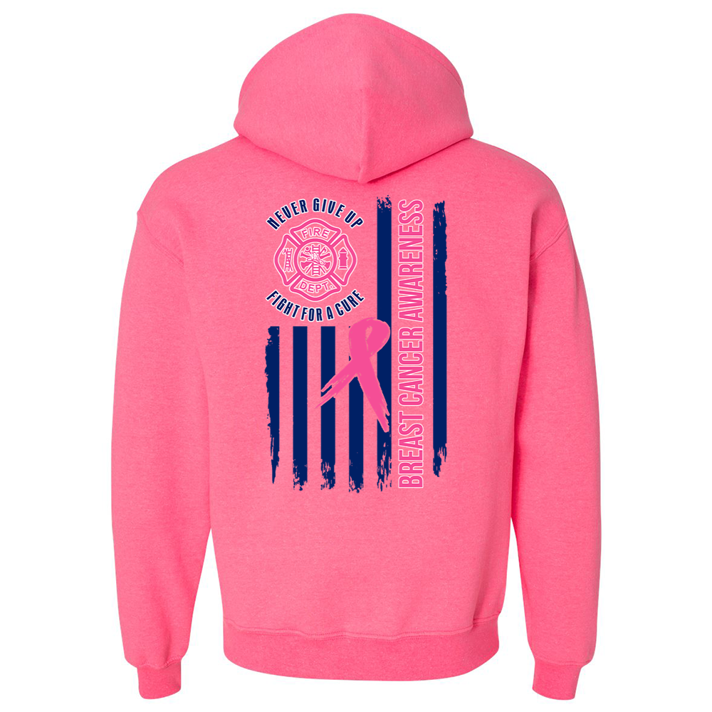 Breast Cancer Awareness Fire Dept Premium Hoodie