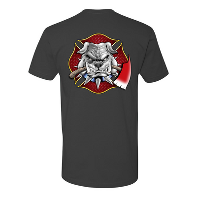 Firefighter Maltese Bulldog Premium T-Shirt