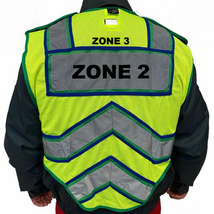 Customized UltraBright 6-Point Breakaway Public Safety Vest