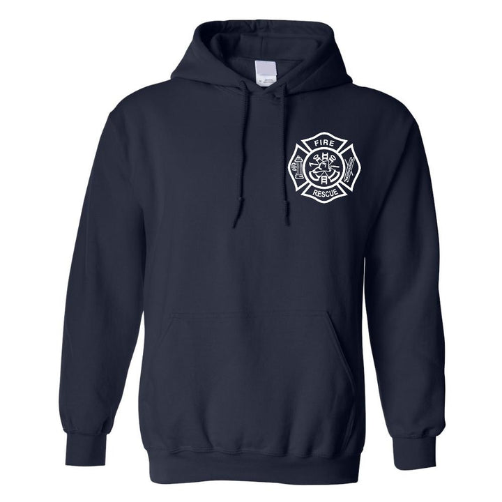 Fire Rescue Hooded Sweatshirt in Navy