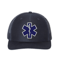 Star of Life Embroidered Snapback Trucker Hat