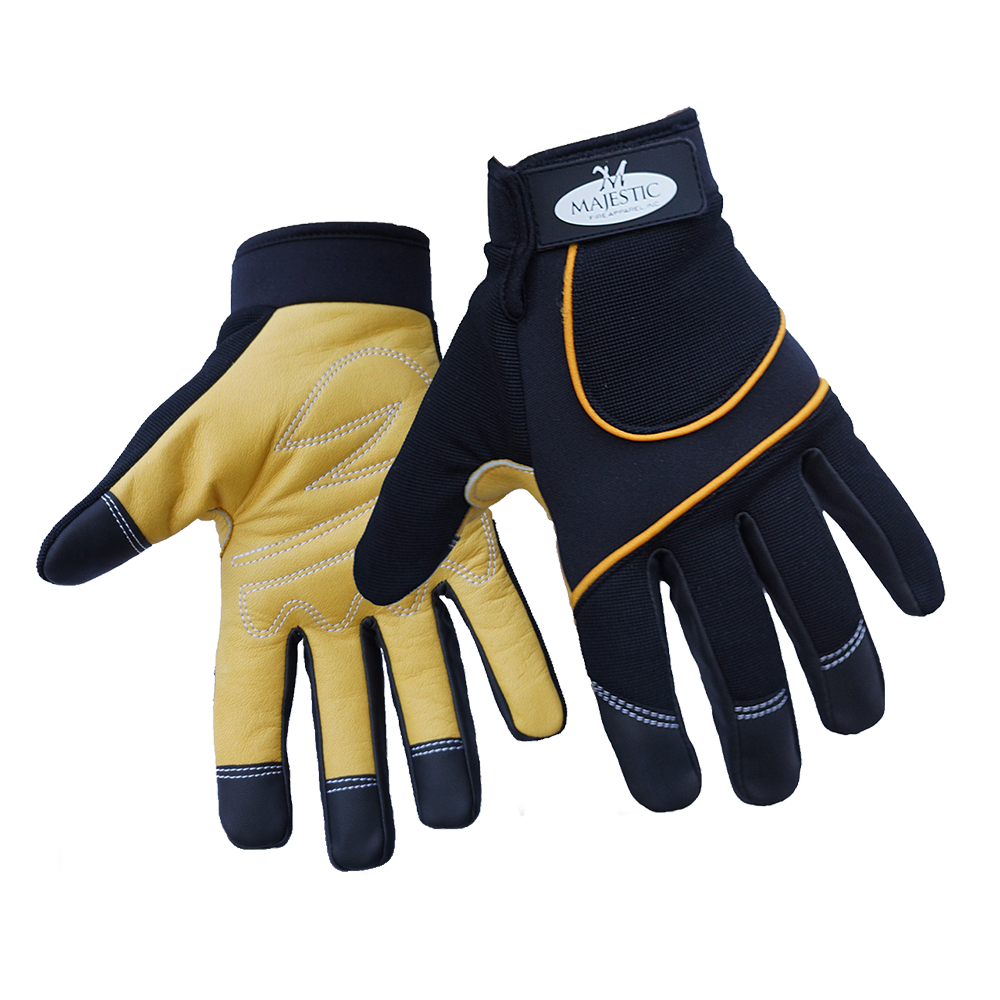 MajFire Leather Palm Mechanics Gloves – Firefighter.com