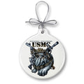 Never Retreat Never Surrender Marine Corps Ornament