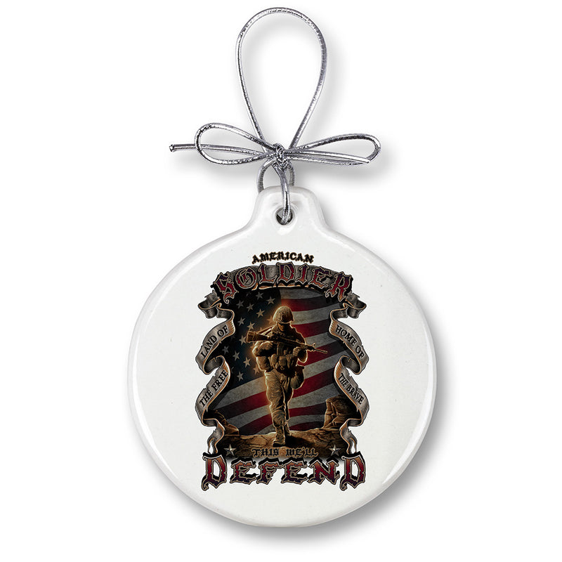 American Soldier Ornament