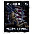 Stand for the Flag, Kneel For The Fallen Blanket