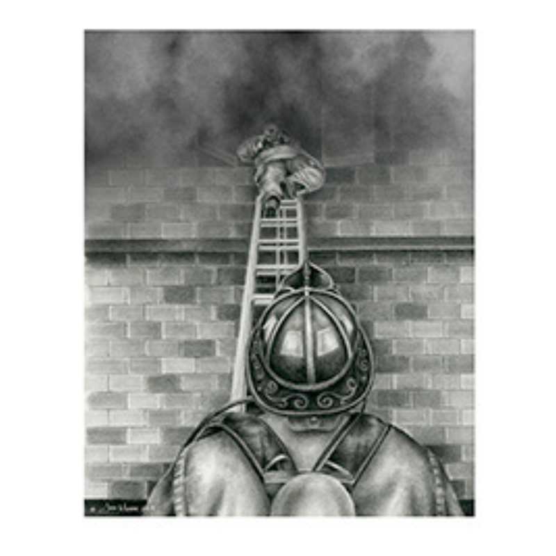 Firefighter Limited Edition Artwork by Jodi Monroe