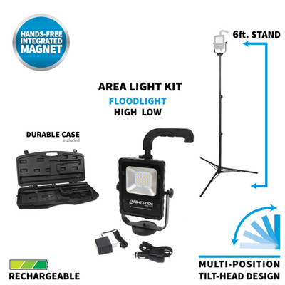 Nightstick Rechargeable LED Area Light Kit