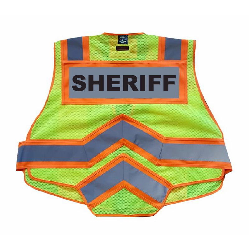SHERIFF UltraBright 6-Point Breakaway Public Safety Vest Orange
