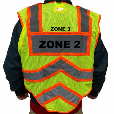Personalized Orange Safety Vest for Firefighters