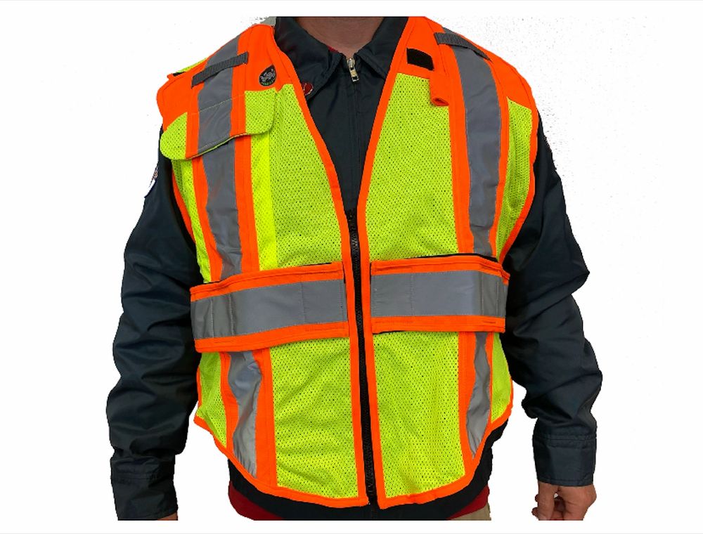 Ultra Bright Performance Public Safety Vest in Orange