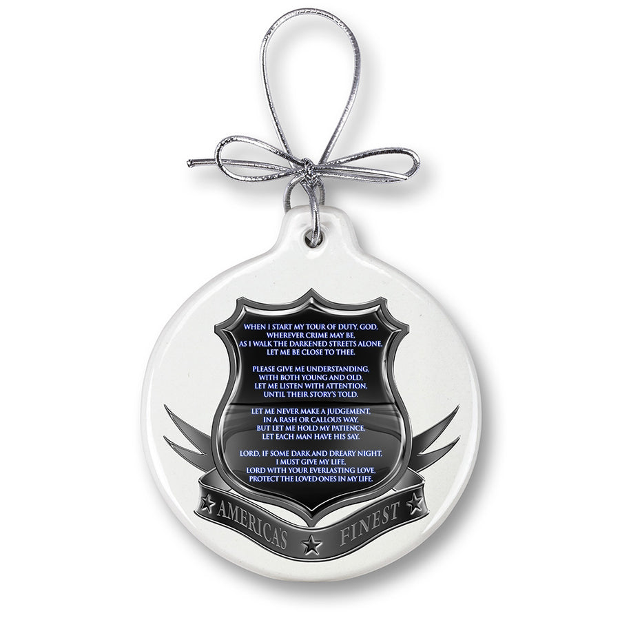 Policeman's Prayer Ornament