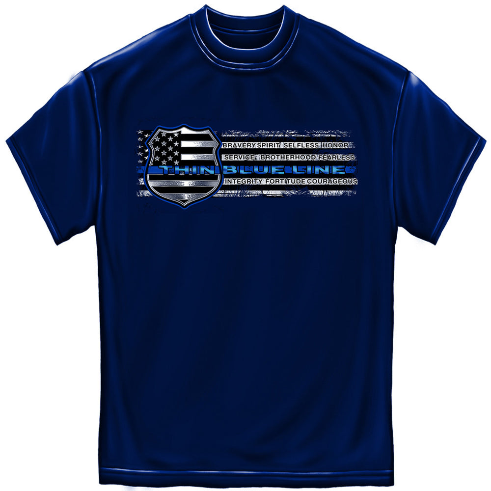 Thin Blue Line Shield Tshirt