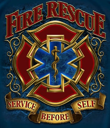 Fire Rescue Maltese Service Before Self Shirt