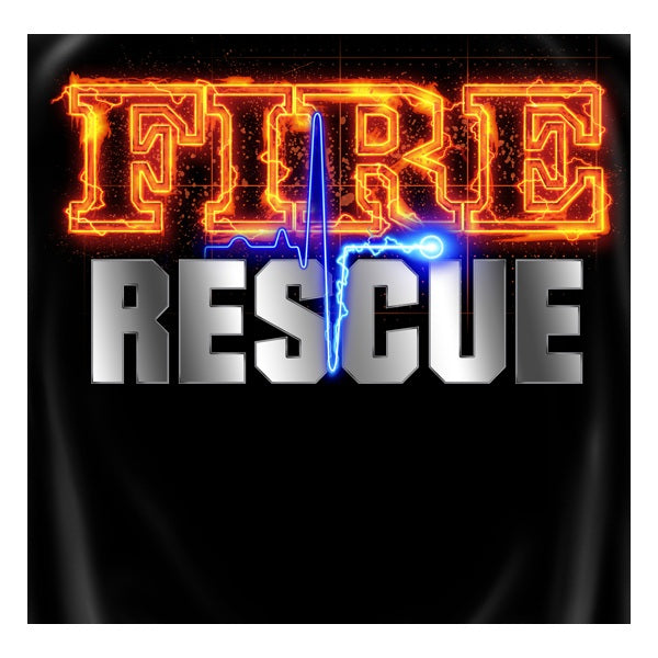 Black Fire Rescue Fire Shirt