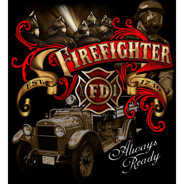 Always Ready Firefighter T-shirt